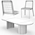 Tetra Oval Dining Set 3D model small image 6