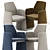 Sleek and Stylish Anthony Chair 3D model small image 2