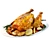 Delicious Roasted Chicken Set 3D model small image 1