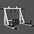 Wall-Mounted Horizontal Bar Parallel Bars 3D model small image 1