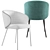 Italian Connubia Calligaris Tuka Chair: Elegant Comfort 3D model small image 6