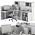 ErgoTech Office Set: Productivity Boost+ Comfort 3D model small image 4