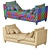 Modern Marlowe Daybed: Stylish and Functional 3D model small image 7
