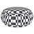 Malibu Pouf Arcit - Stylish and Realistic Furniture 3D model small image 5