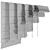 Premium Roman Shades: Stylish and Versatile Window Treatments 3D model small image 5