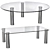 Zanotta Marcuso Glass Coffee Table: Italian Design Marvel 3D model small image 1