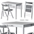 IDANÄS / TERJE Folding Table and Chairs Set 3D model small image 1
