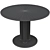 Elegant Marco Zanuso Glass Dining Table 3D model small image 2