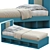 NUK Single Bed - Modern and Stylish 3D model small image 2
