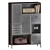 Mango Wood Metal Storage Cabinet 3D model small image 1