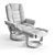 Flash Furniture Leather Recliner with Ottoman 3D model small image 2