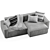 Contemporary Arflex Sofa: Sleek and Stylish 3D model small image 5