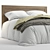 Sleek & Contemporary Bed Design 3D model small image 3