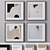 Versatile Photo Frames Set: 4 Colors, 3DS Max Compatible 3D model small image 1