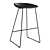 Sleek Stool: 3D Model with Materials 3D model small image 1