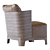 Sophisticated Keaton Chair by Meridiani. 3D model small image 3