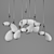 Tinted Glass Pendant Light 3D model small image 3