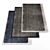 Modern Rugs Set: 6 Textured Pieces 3D model small image 1