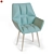 Elegant Munich Armchair - Elba Furniture 3D model small image 3
