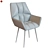 Elegant Munich Armchair - Elba Furniture 3D model small image 4