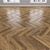 Versatile Oak Parquet: Herringbone, Linear, Chevron 3D model small image 3