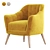 Elegant Selena Armchair: Stylish Design & Superior Comfort 3D model small image 1