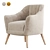 Elegant Selena Armchair: Stylish Design & Superior Comfort 3D model small image 4