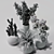 Modern Indoor Plant Decor 3D model small image 4