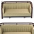 Modern Wood and Fabric Sofa 3D model small image 2