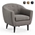Retro-Inspired Klorey Chair 3D model small image 1
