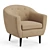 Retro-Inspired Klorey Chair 3D model small image 3