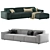 Arflex Marechiaro 3-Seater Sofa: Modern, Stylish & Versatile 3D model small image 1