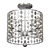 Elegant Layla Antique Silver Chandelier 3D model small image 1