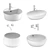 Cielo Sink Set: 4 Stylish Designs 3D model small image 3
