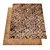 Maze Brown Area Rug 3D model small image 1