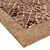 Maze Brown Area Rug 3D model small image 2