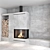 Impressive Fireplace Wall Set 3D model small image 5