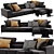 Elegant Anderson Chaise Lounge 3D model small image 2