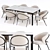 Elegant 2014 Dining Set 3D model small image 5