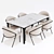 Elegant 2014 Dining Set 3D model small image 6