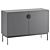 Modern Grey Chest of Drawers 3D model small image 6