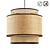 Natural Raffia and Rattan Lampshade 3D model small image 1