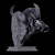 Majestic African Buffalo Sculpture 3D model small image 5