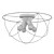 Elegant Metal Circle Ceiling Light 3D model small image 2