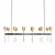 Ventoux Linear Chandelier: Sleek Illumination for Modern Spaces 3D model small image 1