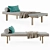 Sleek KR180 Daybed: Elegant Design & Solid Oak Structure 3D model small image 1