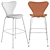 Arne Jacobsen Series 7 Barstool: Timeless Elegance 3D model small image 5