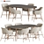 Modern 3D Dining Set 121 3D model small image 1