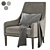 Luxurious Miles Armchair: Modern Comfort for Your Home 3D model small image 1