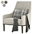 Luxurious Miles Armchair: Modern Comfort for Your Home 3D model small image 2